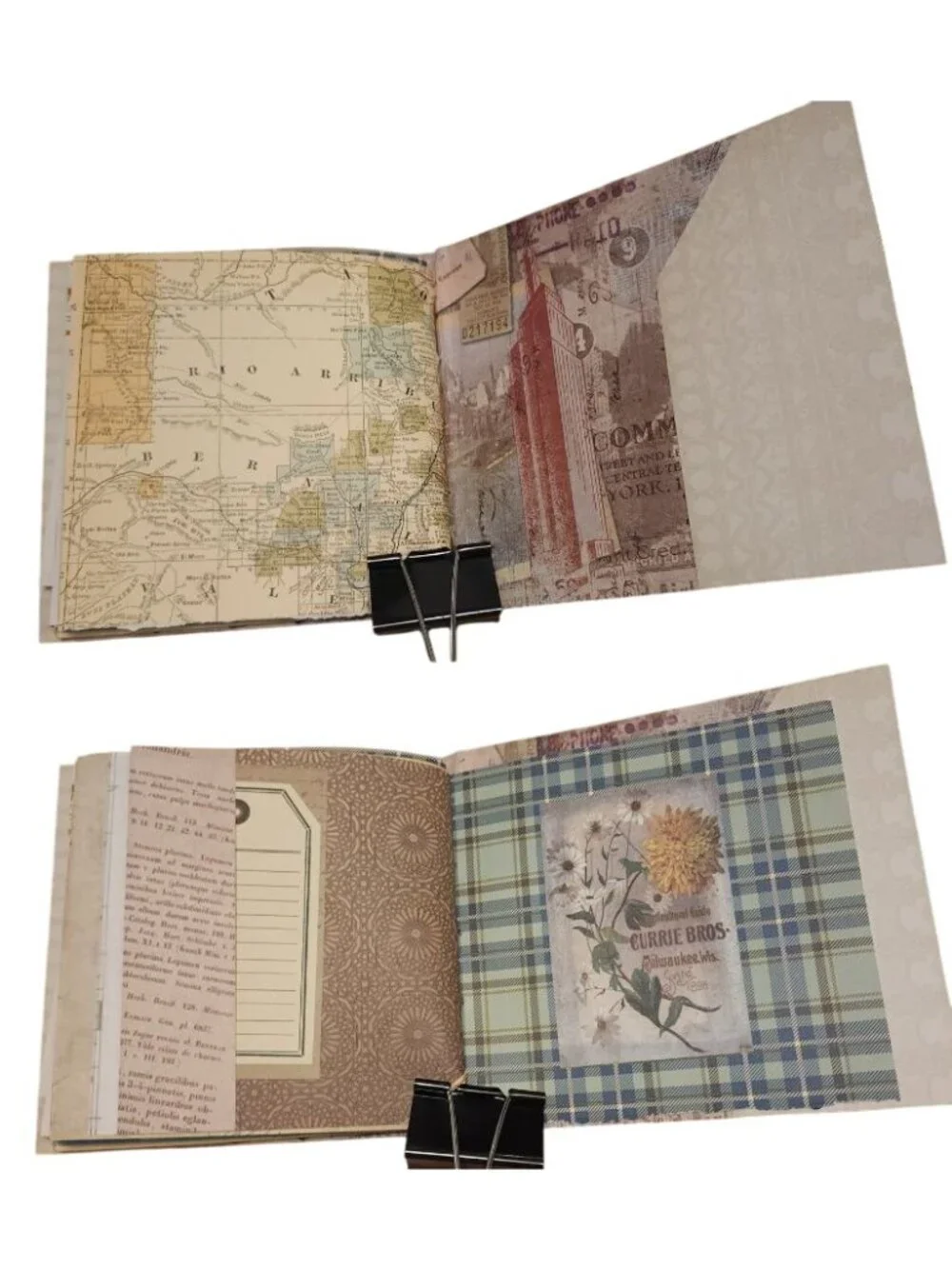 Junk Journal Travel Theme 68 pages Handmade